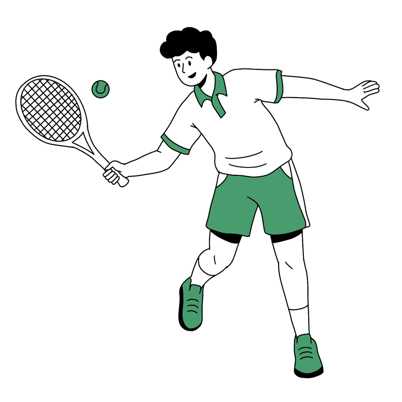Sports commerce platform illustration